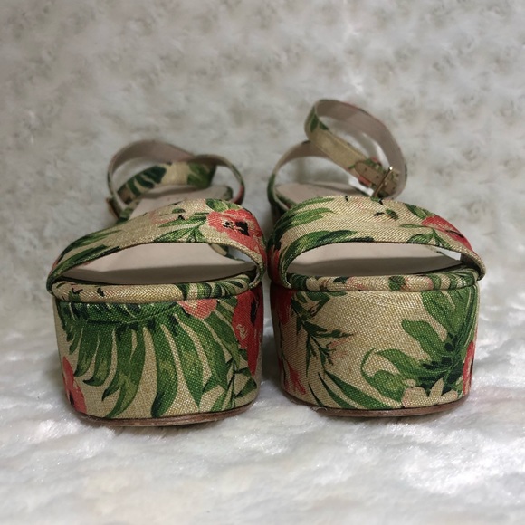 RAYE Revolve palm floral platform wedges - Picture 7 of 8